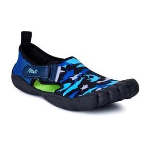 Newtz Beach Blue Shark Boy’s Tie Dye Rubber Water Swim Pool Shoes Size 2/3